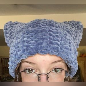 fluffy cat ear beanie